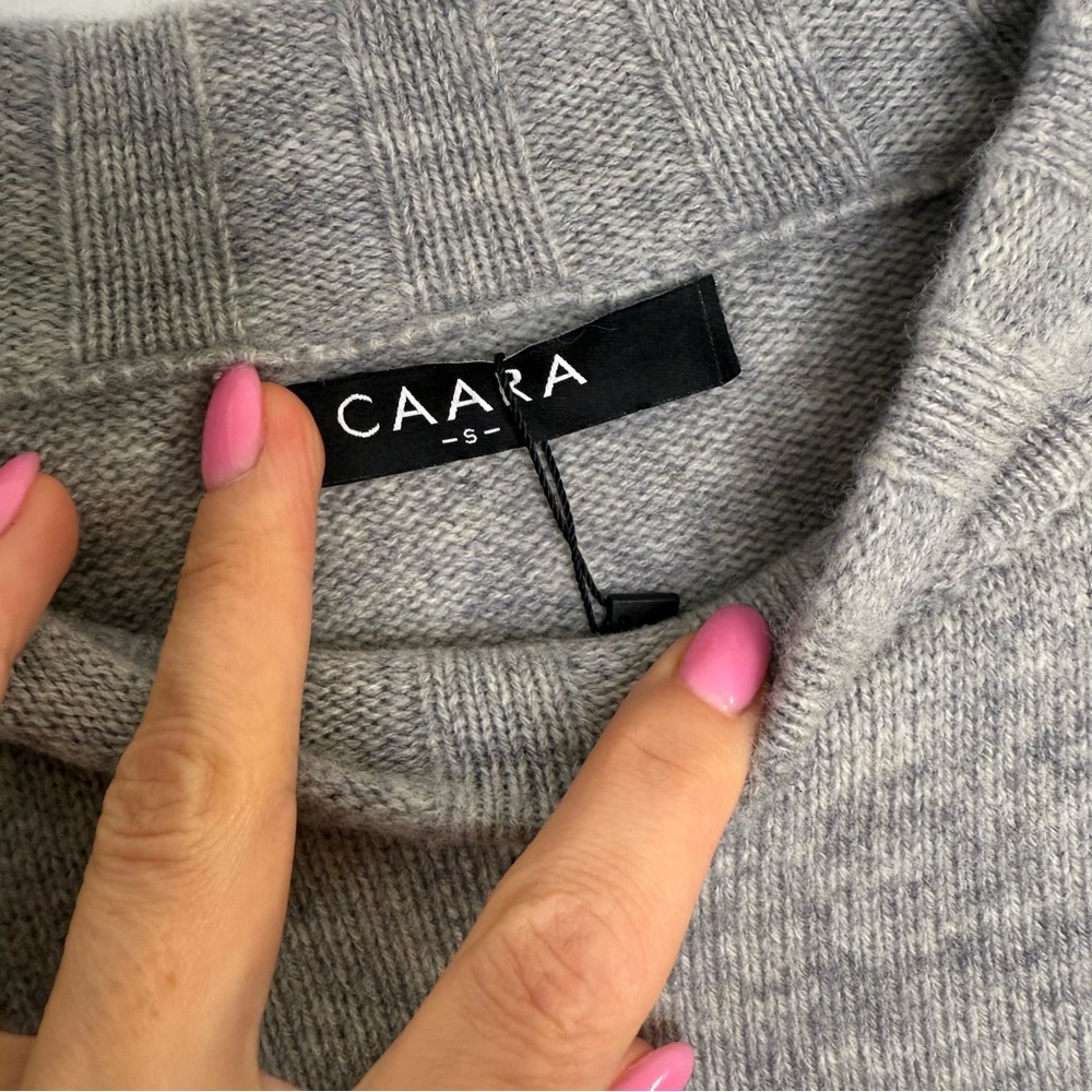 C7 NWT CAARA Perla Merino Wool Ribbed Hem Relaxed Fit Crewneck‎ Neckline Sweater - Picture 10 of 12
